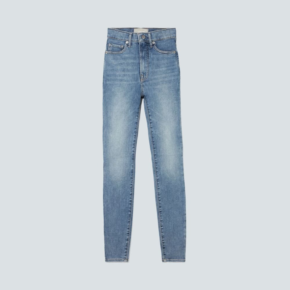 Everlane Women's Way-High® Hourglass Skinny Jean in Faded Blue, Size 27, Cotton